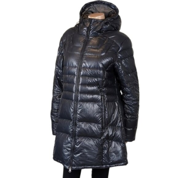 Lola Down Feather Puffer Jacket Long Parka Winter Coat Hooded Water Resistant - Picture 1 of 17